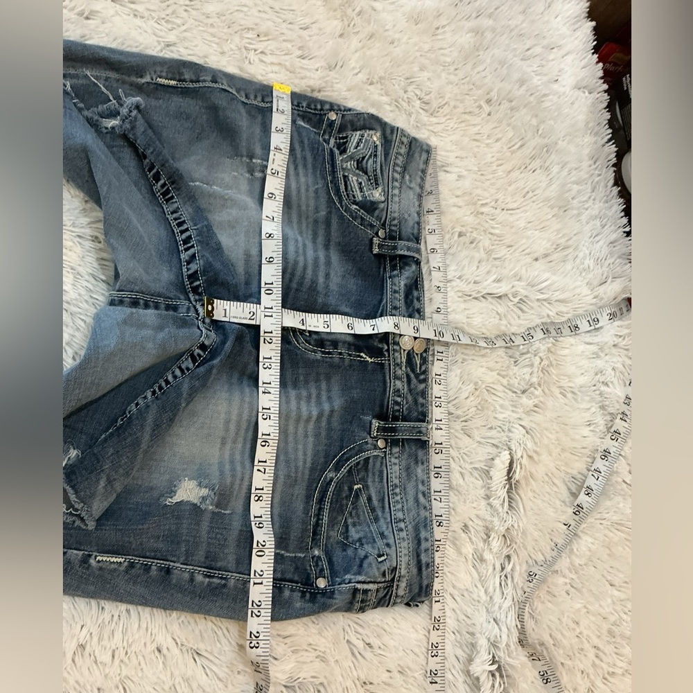 VIGOSS “The Dublin Boyfriend” Distressed  Shorts – Size 20 Jeans cut to shorts - Picture 10 of 16